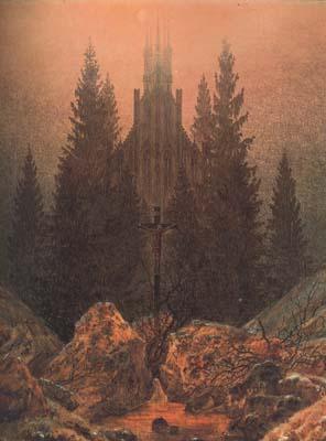 Caspar David Friedrich Cross in the Mountains (mk10) France oil painting art
